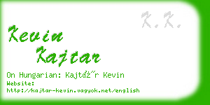 kevin kajtar business card